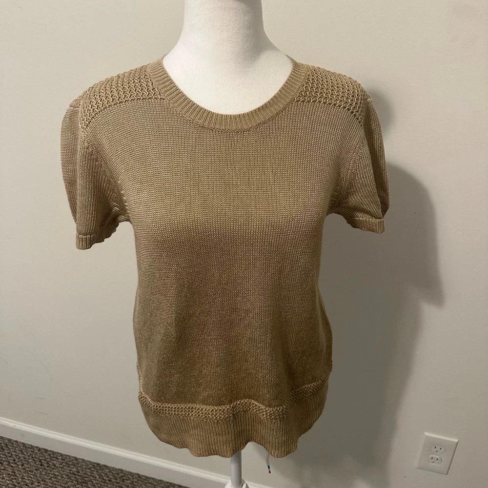 Lauren Ralph Lauren Short Sleeve Crew Neck Sweater Size Medium